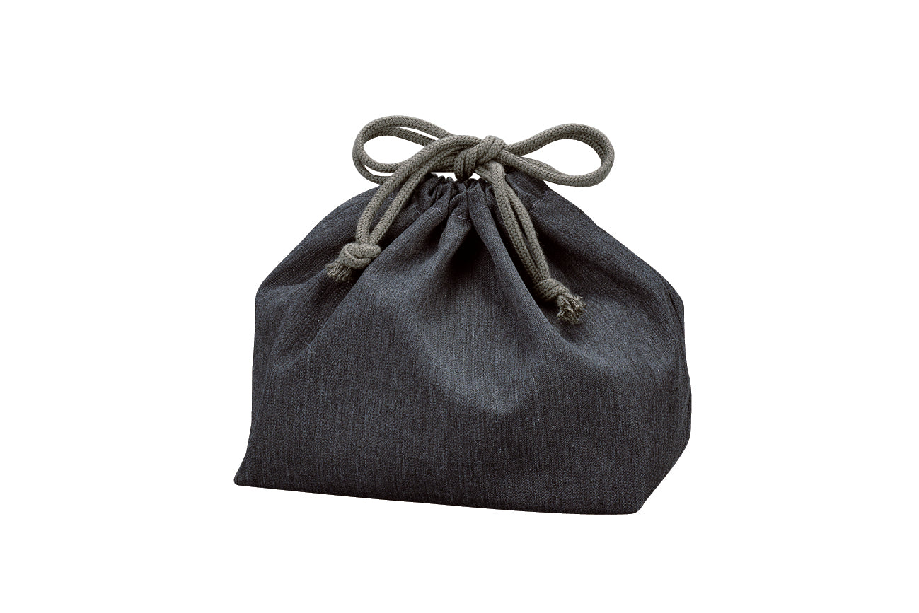 巾着袋 グレー