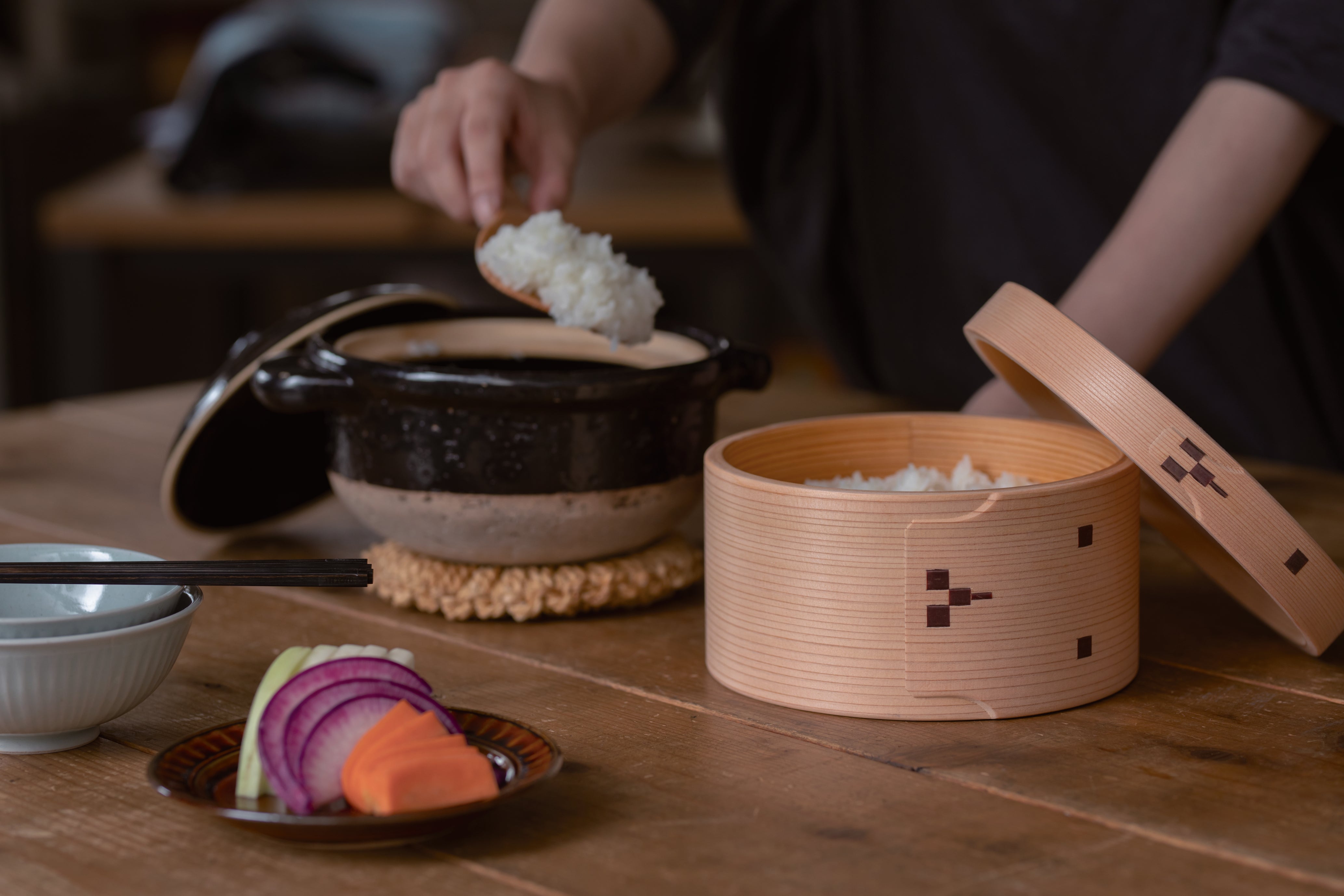 おひつ(七寸木地仕上)