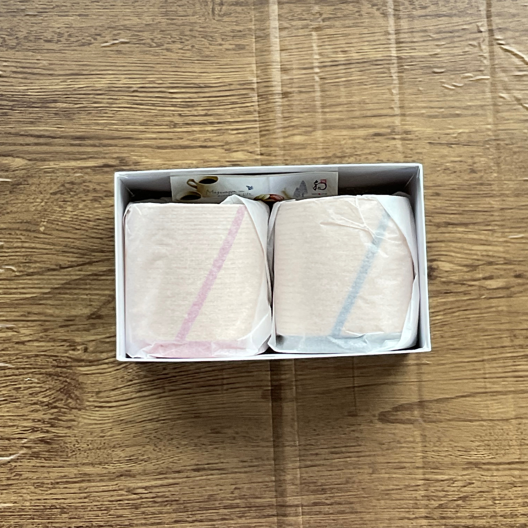 喜・つつ　ペアセット　（マルーン・紫紺）